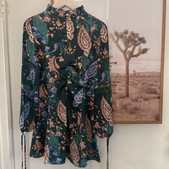 Missguided paisley mini dress - Picture 4 of 4